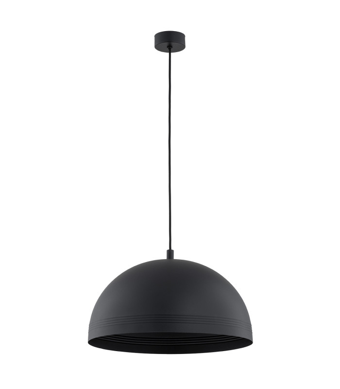 Bonita Dome Pendant Ceiling Light Black Gold Inside-2