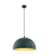 Bonita Dome Pendant Ceiling Light Green Gold Inside-1