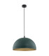 Bonita Dome Pendant Ceiling Light Green Gold Inside-2