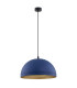 Bonita Dome Pendant Ceiling Light Navy Blue Gold Inside-2