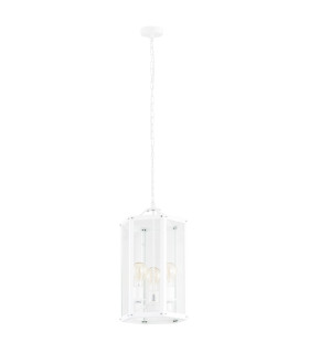 Bodrum Lanterns Pendant Ceiling 3 Light White Structure-1