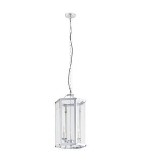 Bodrum Lanterns Pendant Ceiling 3 Light Chrome-1