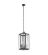 Bodrum Lanterns Pendant Ceiling 3 Light Black Structure-1