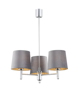 Bolzano Plus Multi Arm Pendant Ceiling 3 Light Cream Chrome-1