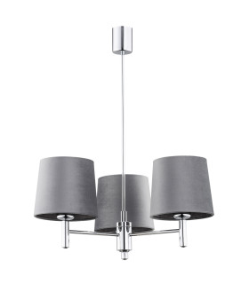 Bolzano Plus Multi Arm Pendant Ceiling 3 Light Cream Chrome-2