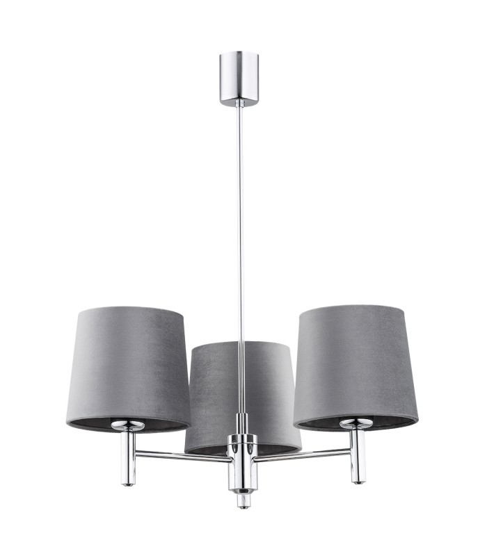Bolzano Plus Multi Arm Pendant Ceiling 3 Light Cream Chrome-2