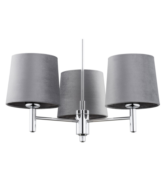 Bolzano Plus Multi Arm Pendant Ceiling 3 Light Cream Chrome-3