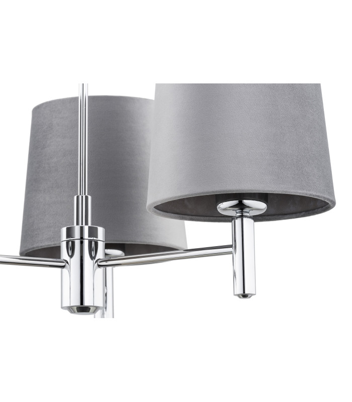 Bolzano Plus Multi Arm Pendant Ceiling 3 Light Cream Chrome-4