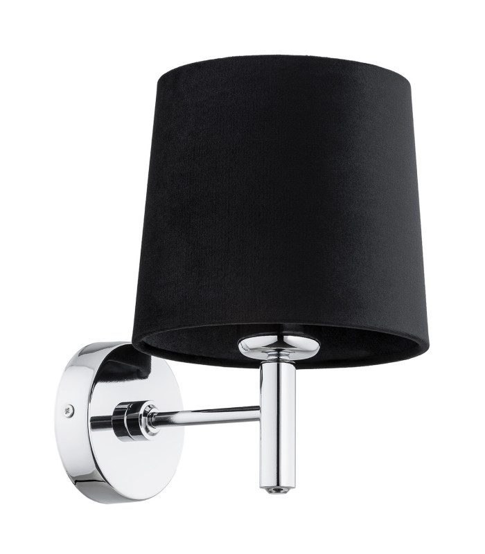 Bolzano Plus Wall Lamp With Shade Dark Grey Chrome-2