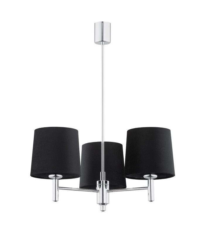 Bolzano Plus Multi Arm Pendant Ceiling 3 Light Dark Grey Chrome-2