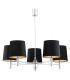 Bolzano Plus Multi Arm Pendant Ceiling 5 Light Dark Grey Chrome-1