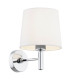 Bolzano Plus Wall Lamp With Shade Black Chrome-1