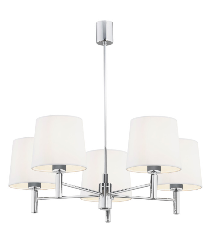 Bolzano Plus Multi Arm Pendant Ceiling 5 Light Black Chrome-1