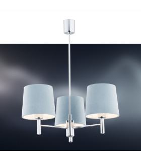 Bolzano Multi Arm Pendant Ceiling 3 Light Blue Chrome-2