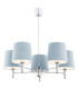 Bolzano Multi Arm Pendant Ceiling 5 Light Blue Chrome-1