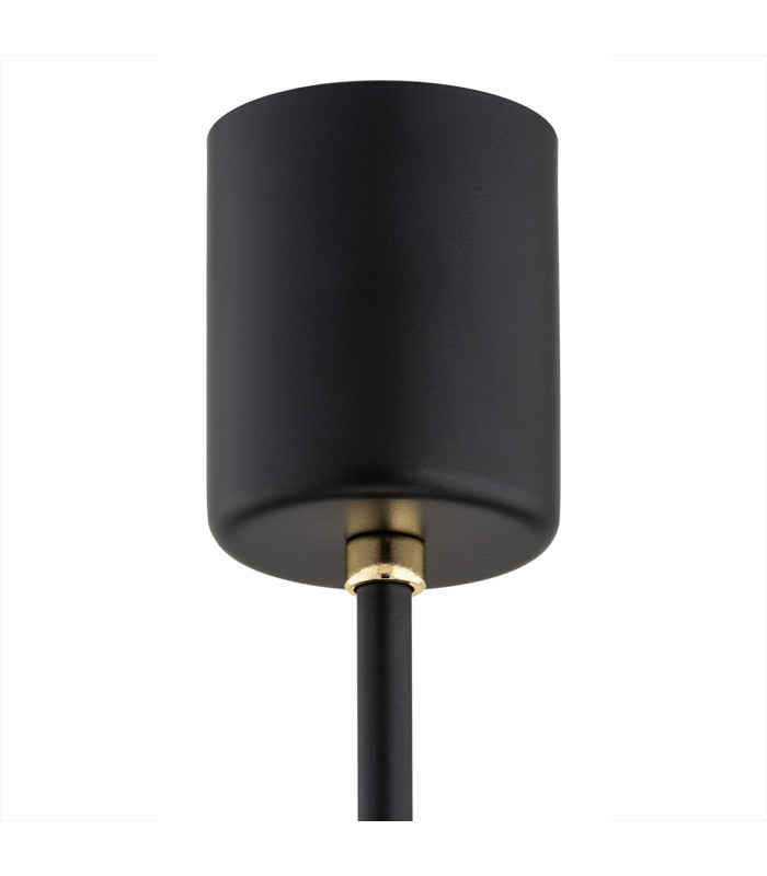 Camelot Plus Multi Arm Pendant Ceiling 3 Light Opal Matt Black Matt