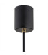 Camelot Plus Multi Arm Pendant Ceiling 5 Light Opal Matt Black Matt