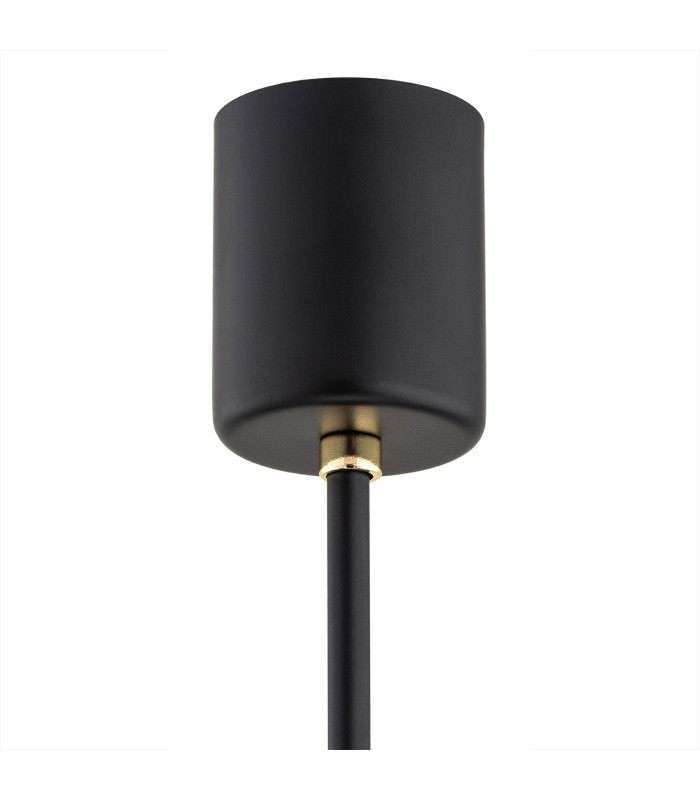 Camelot Plus Multi Arm Pendant Ceiling 5 Light Opal Matt Black Matt