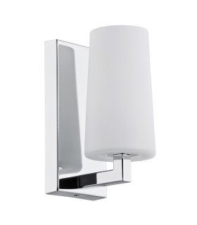 Camelot Wall Lamp With Shade Chrome Base Glass Opal Matt-1