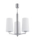 Camelot Multi Arm Pendant Ceiling 3 Light Chrome Base Glass Opal Matt-1