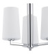 Camelot Multi Arm Pendant Ceiling 3 Light Chrome Base Glass Opal Matt-2