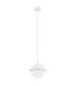 Cappello Globe Pendant Ceiling Light Opal Matt Cream White-2