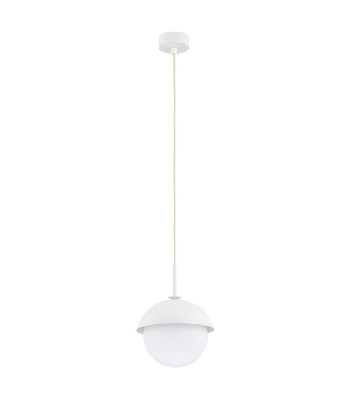 Cappello Globe Pendant Ceiling Light Opal Matt Cream White-2