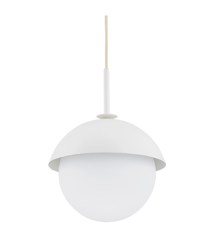Cappello Globe Pendant Ceiling Light Opal Matt Cream White-3