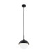 Cappello Globe Pendant Ceiling Light Opal Matt Black-1