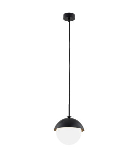 Cappello Globe Pendant Ceiling Light Opal Matt Black-1