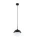 Cappello Globe Pendant Ceiling Light Opal Matt Black-2