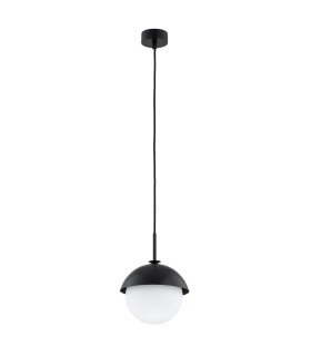 Cappello Globe Pendant Ceiling Light Opal Matt Black-2