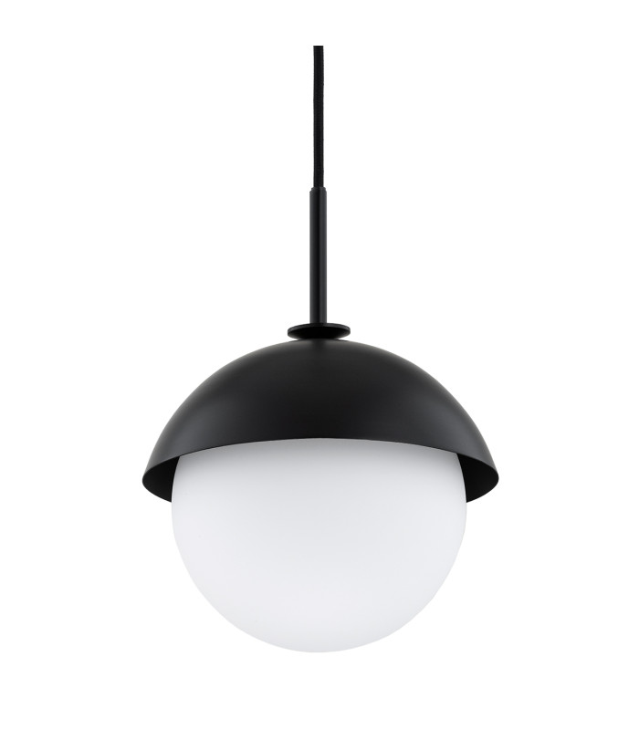Cappello Globe Pendant Ceiling Light Opal Matt Black-3