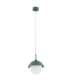 Cappello Globe Pendant Ceiling Light Opal Matt Green-2