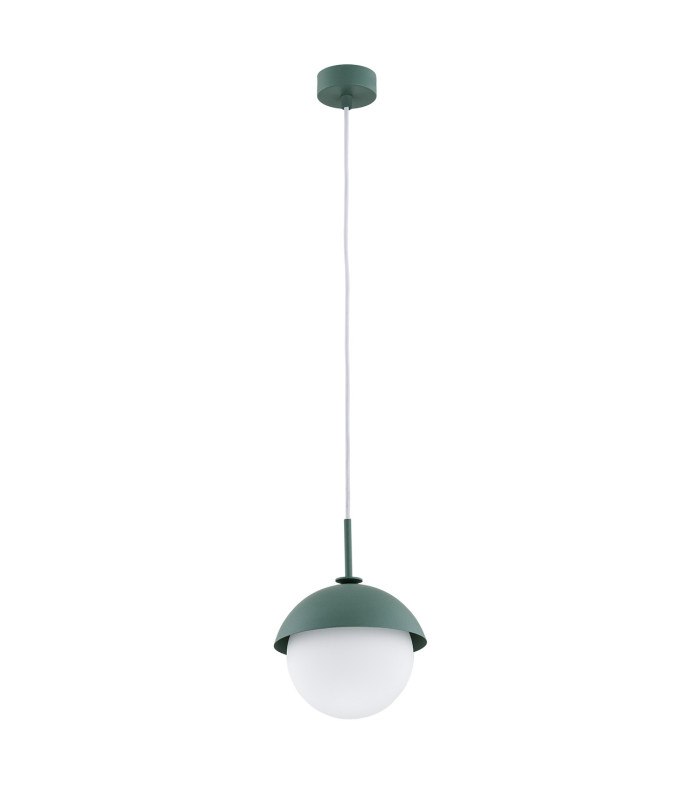Cappello Globe Pendant Ceiling Light Opal Matt Green-2