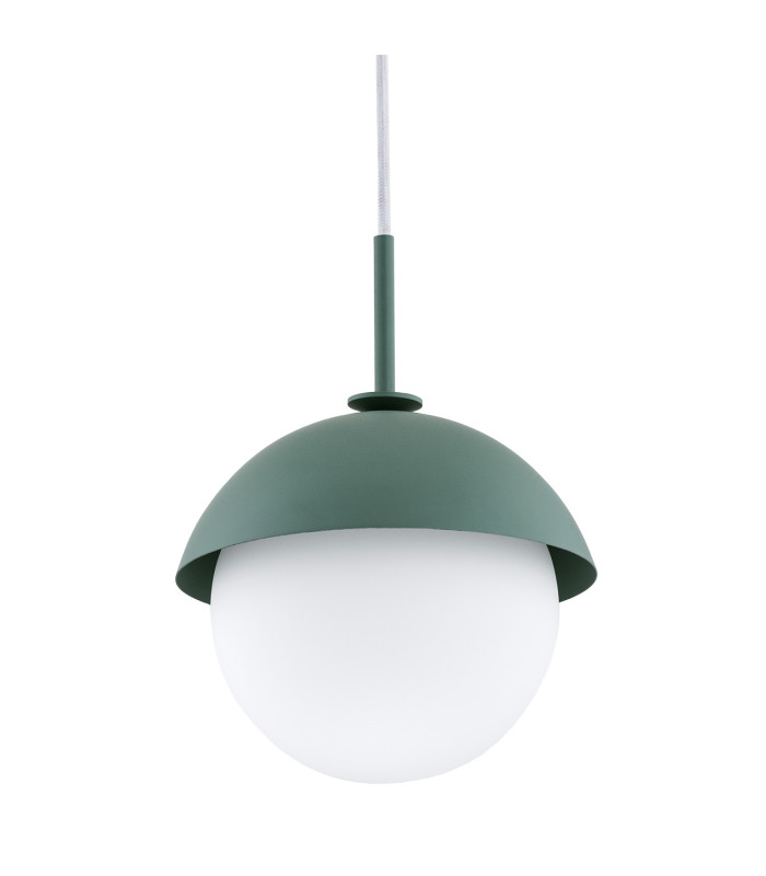 Cappello Globe Pendant Ceiling Light Opal Matt Green-3