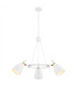 Charlotte Multi Arm Pendant Ceiling 3 Light White Structure Brass Elements-1