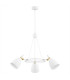 Charlotte Multi Arm Pendant Ceiling 3 Light White Structure Brass Elements-2