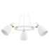 Charlotte Multi Arm Pendant Ceiling 3 Light White Structure Brass Elements-3