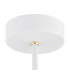 Charlotte Multi Arm Pendant Ceiling 3 Light White Structure Brass Elements-5