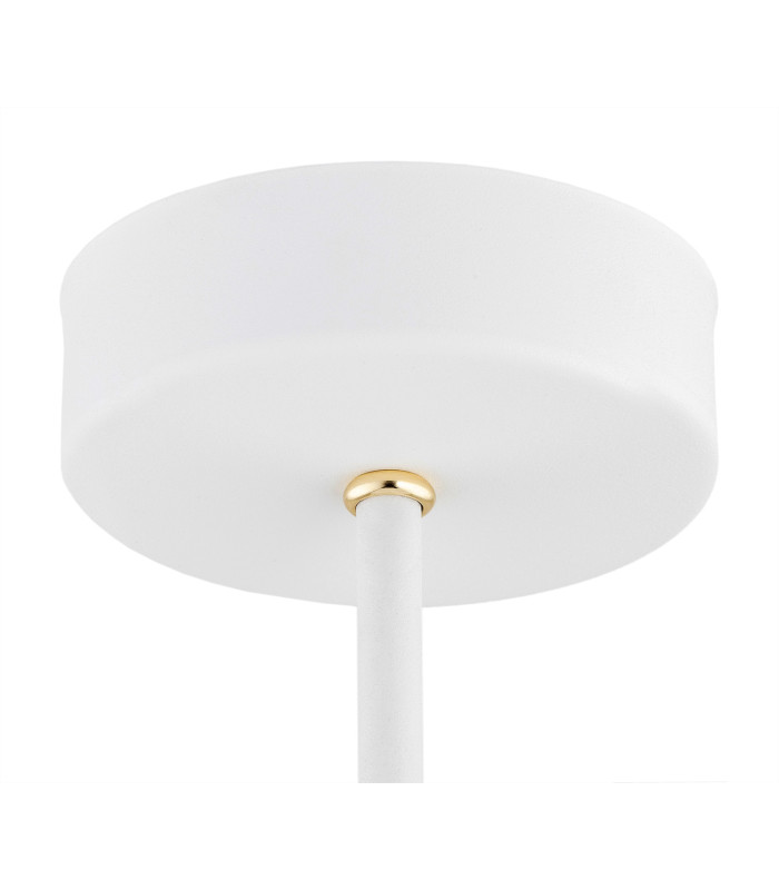 Charlotte Multi Arm Pendant Ceiling 3 Light White Structure Brass Elements-5