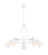 Charlotte Multi Arm Pendant Ceiling 5 Light White Structure Brass Elements-1