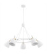 Charlotte Multi Arm Pendant Ceiling 5 Light White Structure Brass Elements-2