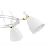 Charlotte Multi Arm Pendant Ceiling 5 Light White Structure Brass Elements-4