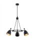 Charlotte Multi Arm Pendant Ceiling 3 Light Black Structure Brass Elements-1