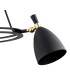 Charlotte Multi Arm Pendant Ceiling 3 Light Black Structure Brass Elements-2