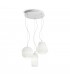 3 Light Cluster Ceiling Pendant White - 1