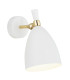 Charlotte Dome Wall Lamp White Structure Brass Elements-1