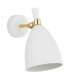 Charlotte Dome Wall Lamp White Structure Brass Elements-2