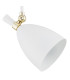 Charlotte Single Spotlight White Structure Brass Elements-3